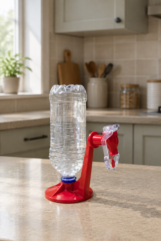 Alternate dispenser angle in a realistic kitchen